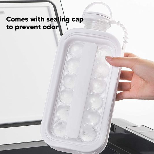 Ice Cube Trays 2 In 1 Portable Ice Ball Maker 17 Round Ice Cube Mold (1 Pc)
