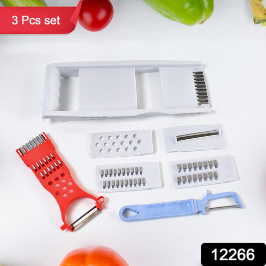Red slicing attachment for precise cutting in the 3-piece kitchen grater set