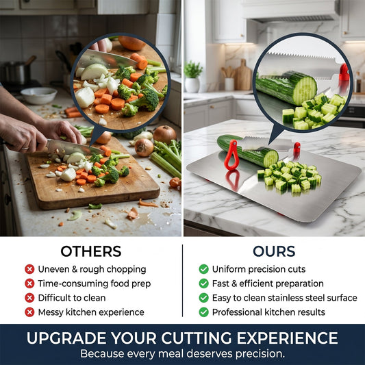 Stainless Steel Multipurpose Chopping Board Hygienic Durable For Kitchen