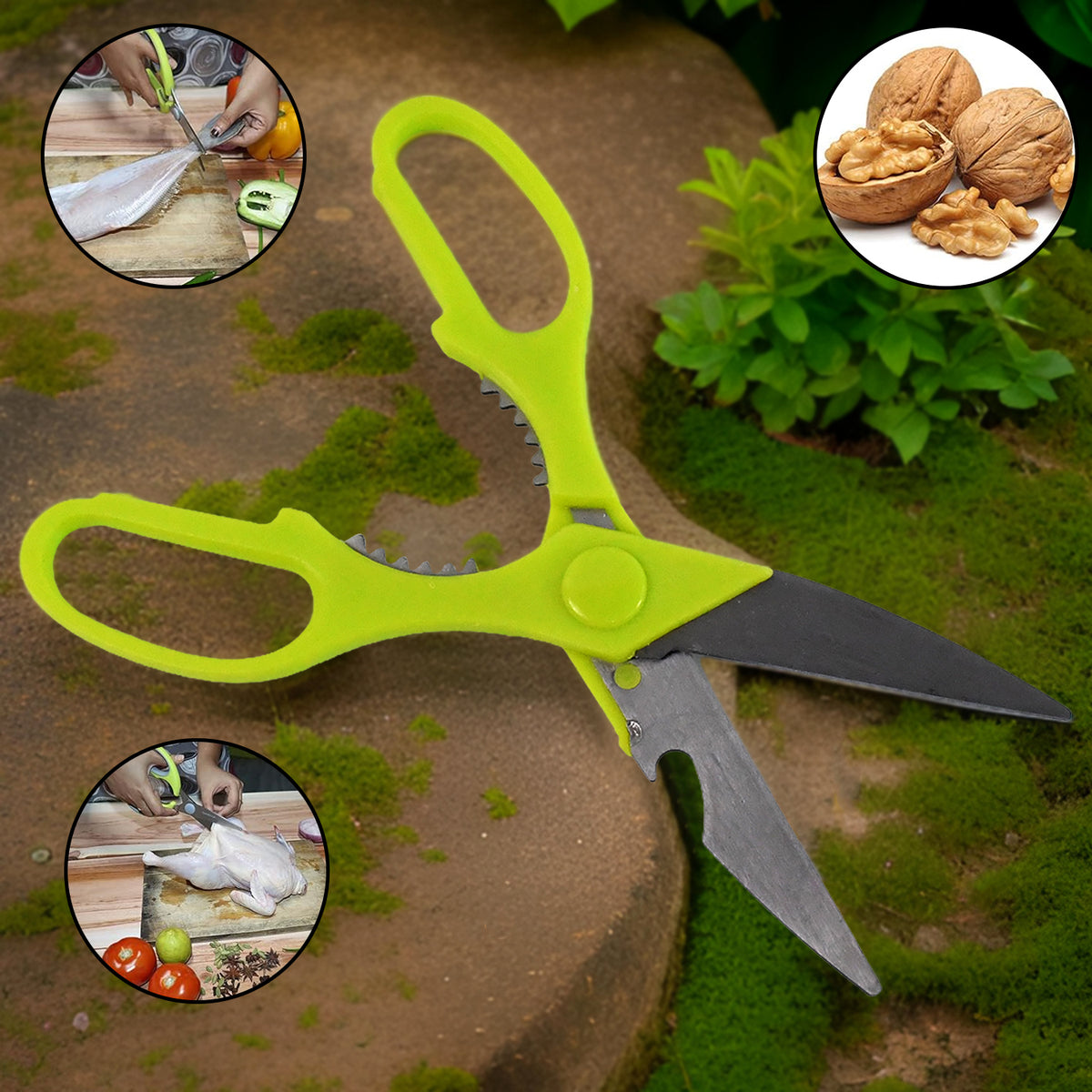 4-piece Kitchen Cutting Set Scissors Peeler Grater Slicer And Knife