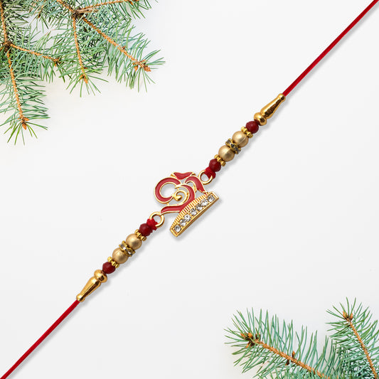 Om Design Traditional Rakhi