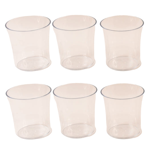 Apex Welcome Plastic Glass Set For Daily Use Set Of 6