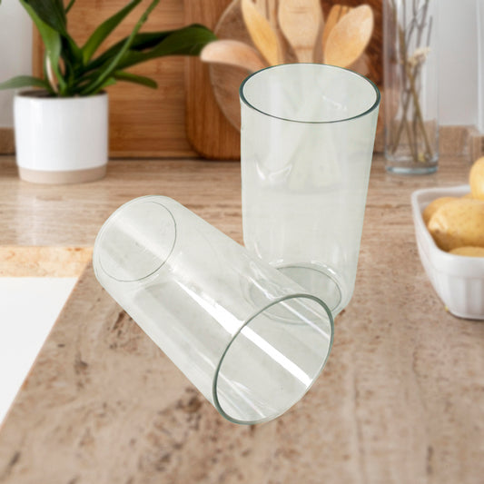Apex Clear Plastic Tumbler Glass Set 6-piece Unbreakable