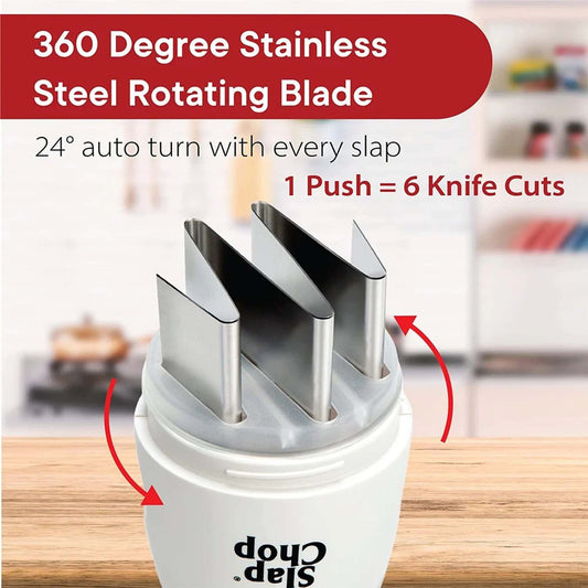 Slap Chop Hand Press Vegetable Fruit Chopper (1 Pc)