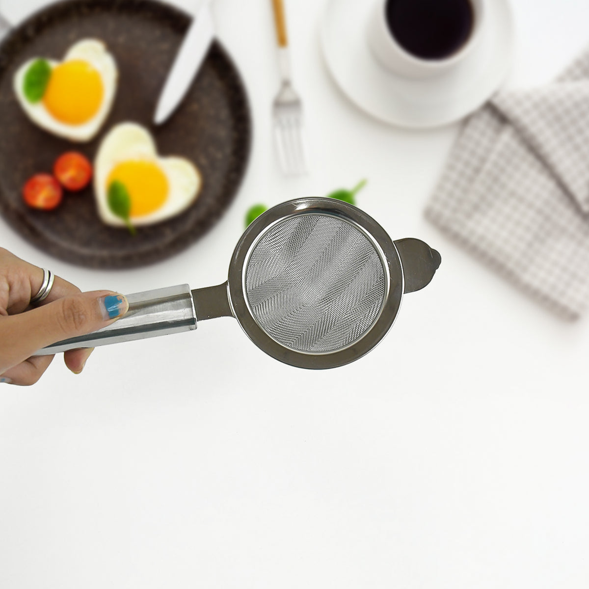 Apex Premium Conical Tea Strainer With Pipe Handle