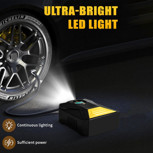 Mini Digital Portable Car Tyre Air Compressor - (1 Pc)