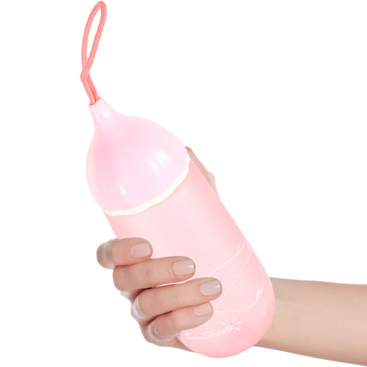 12695 Unique Shape Premium Plastic Water Bottle With Dori Easy To Carry Leakproof Bpa-free Water Plastic Water Bottle For Children Home School (1 Pc 550 Ml)
