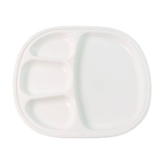Plastic Large Compartment Dinner Plate Thali With 4 Sections