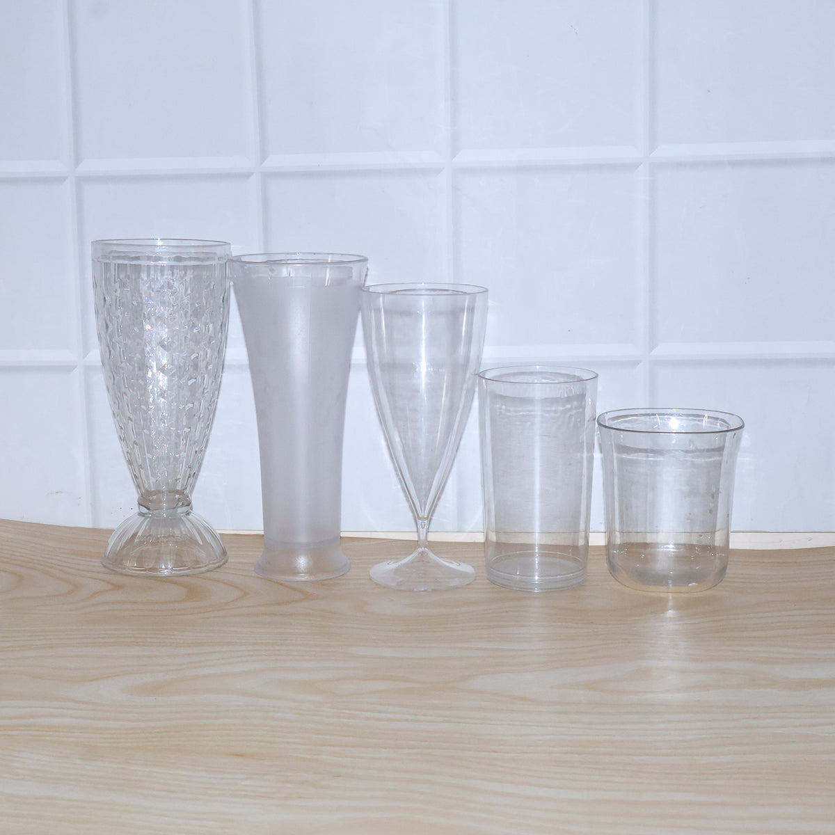 Premium Unbreakable Plastic Drinking Glass (1 Pc Mix Design)