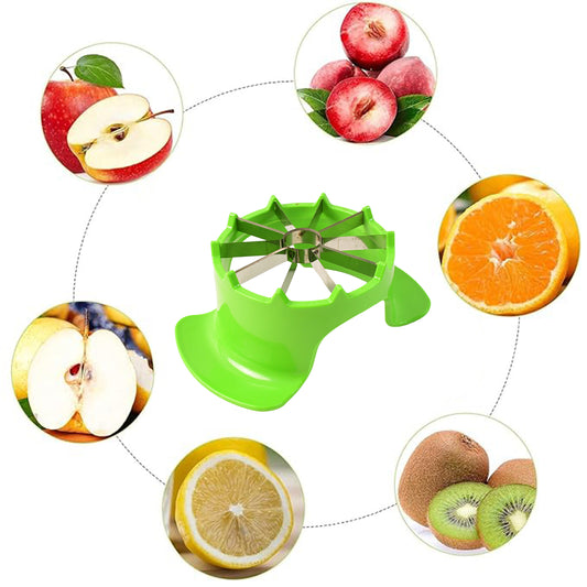 Apex Apple Cutter With Container Unbreakable Abs Body Stainless Steel Blades