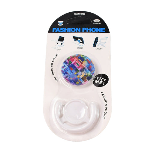 12731 Fashion Design Pop Up Mobile Phone Grip Holder Smart Phone Bracket Phone Stand Grip With Popclip Car Mount Flowers Pasley