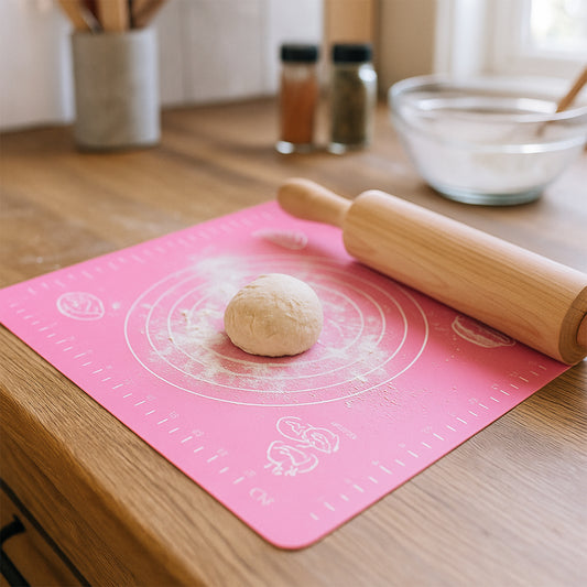 Non-stick Dough Rolling Baking Mat - (1 Pc 29x26 Cm)
