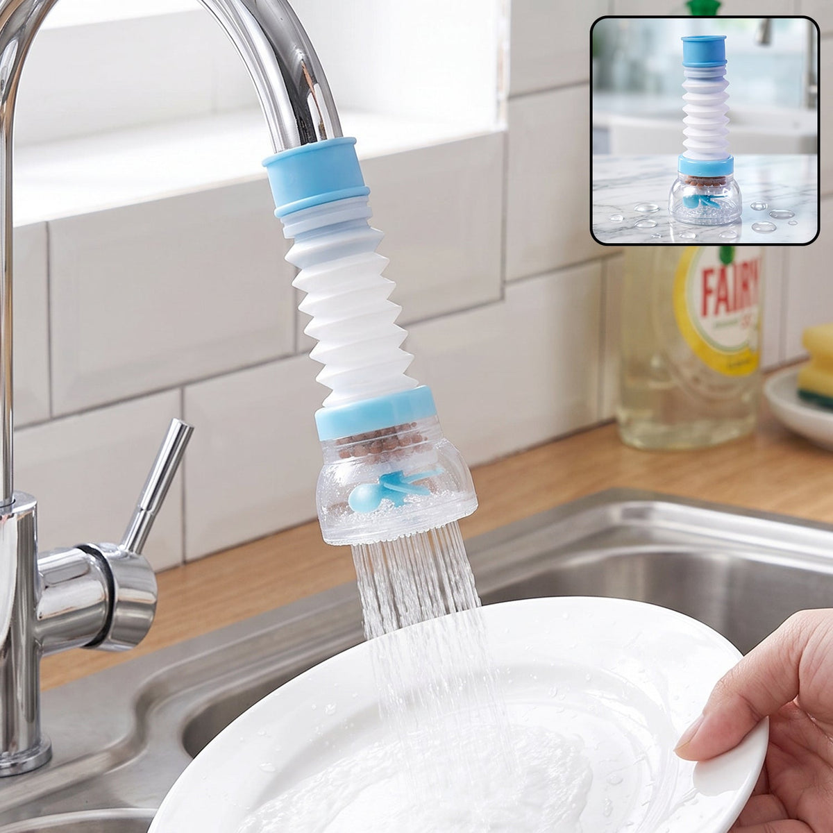 Plastic Faucet Water Filter Aerator For Kitchen Sink Splash-free Tap Use (1 Pc)