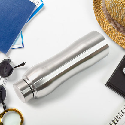 Vacuum insulated water bottle keeping beverages hot or cold