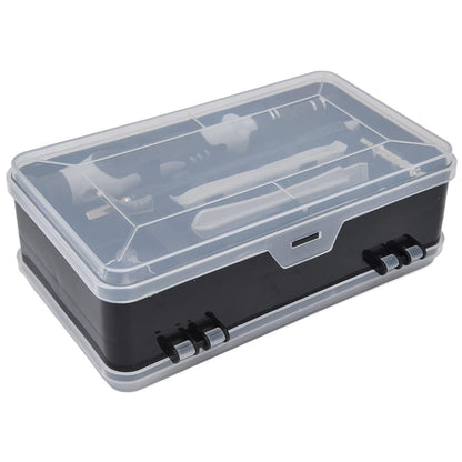 Open precision screwdriver kit showing 117 pieces suitable for electronics repair