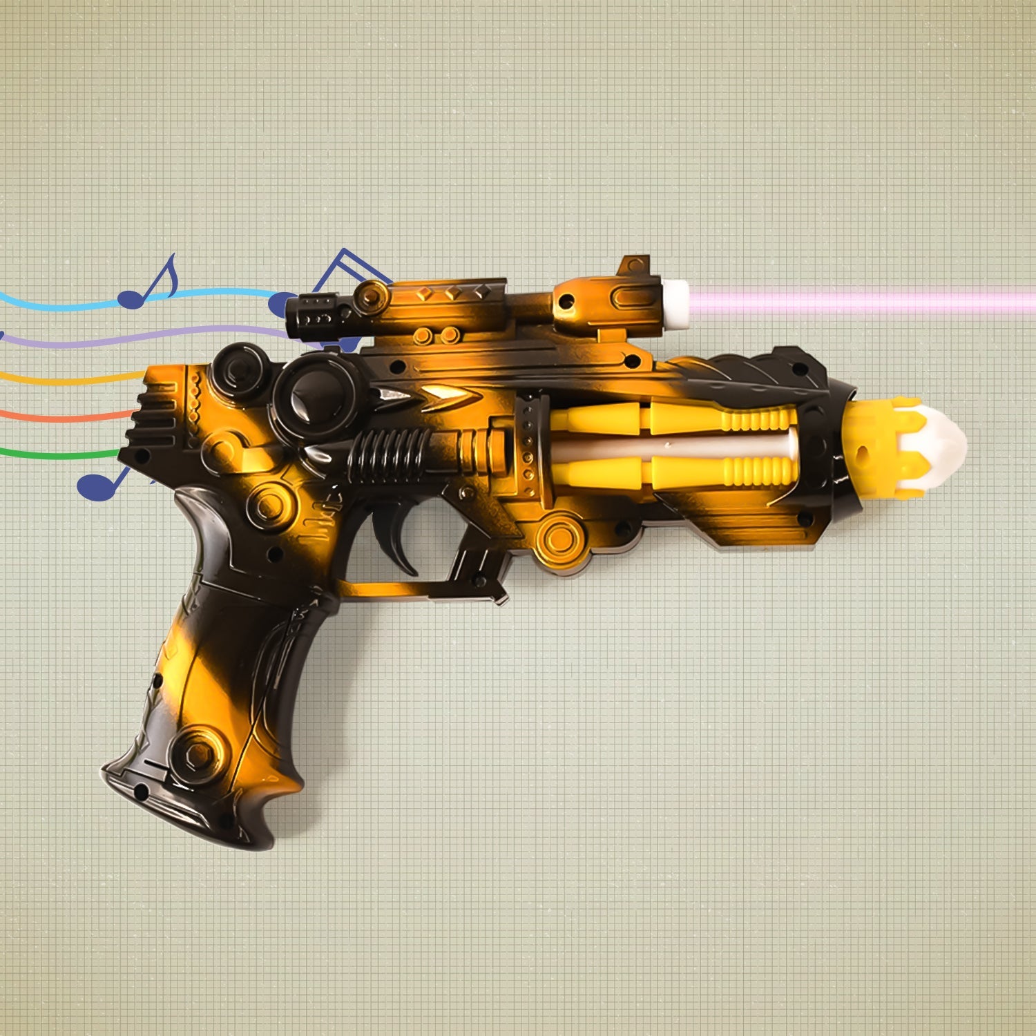 LED laser gun toy space blaster