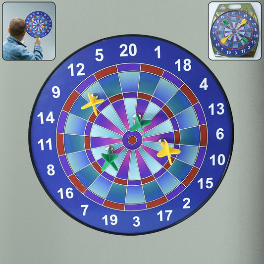 Colorful magnetic dartboard game set for safe indoor play
