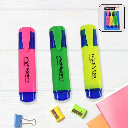 InkGlow assorted color highlighters set with vibrant water-based ink