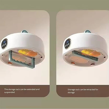 Compact portable clothes dryer showing airflow vents