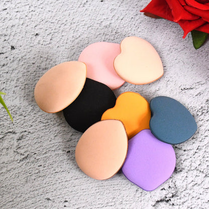 Multicolour mini finger powder puff for precise makeup application