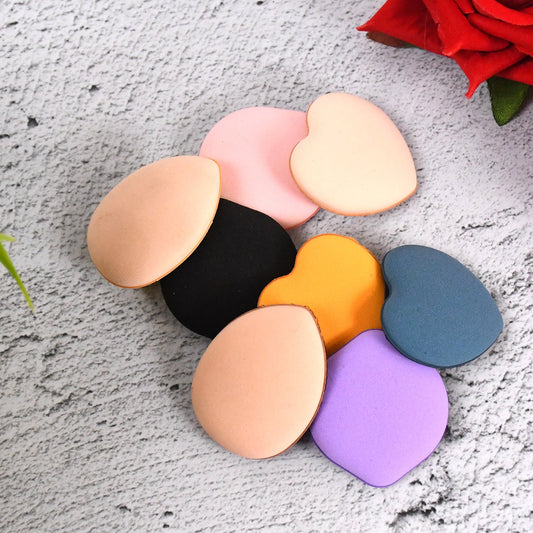 Multicolour mini finger powder puff for precise makeup application