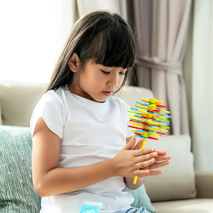 Top view of Spin Flower Candy spinning toy with colorful spiral pattern