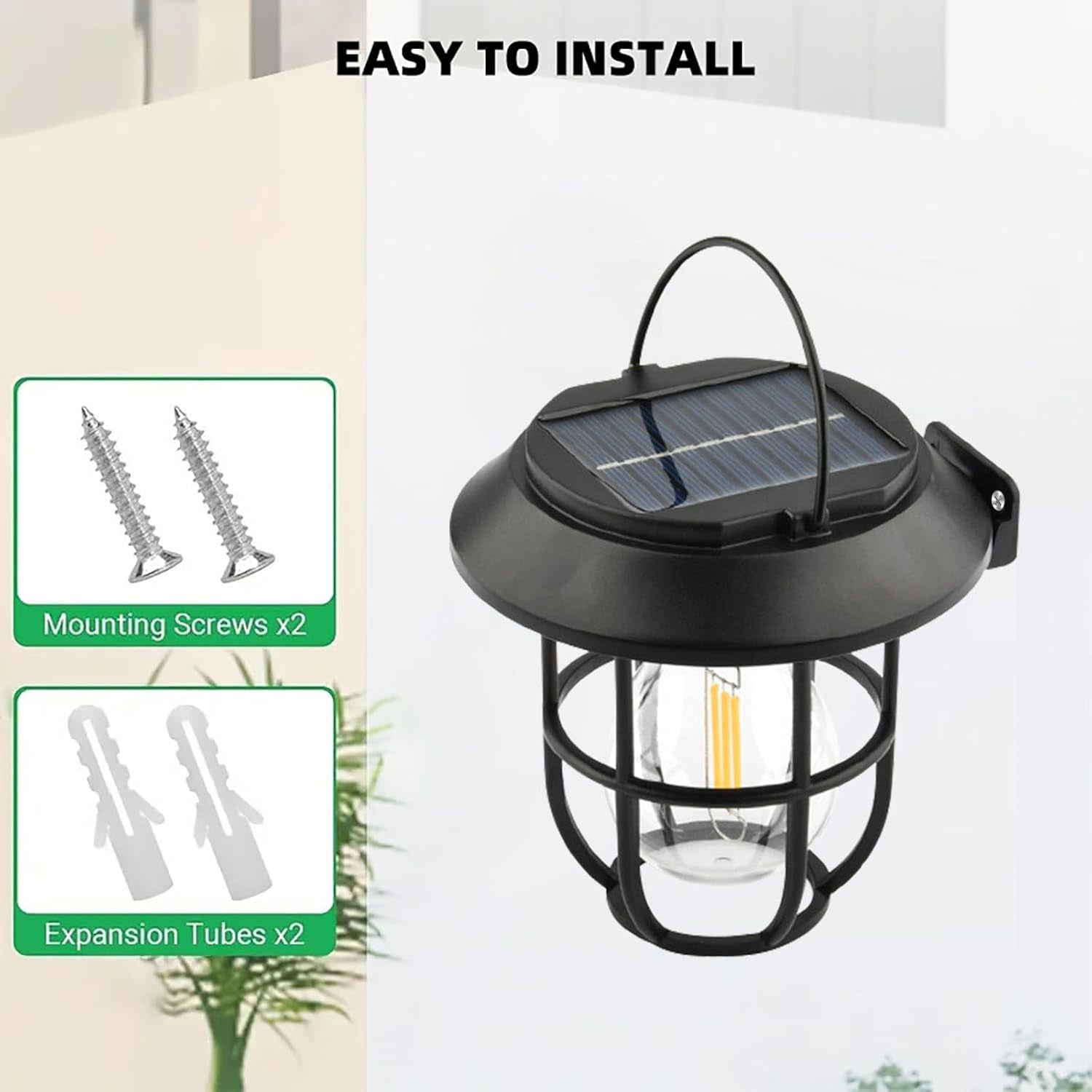 Solar lantern design detail
