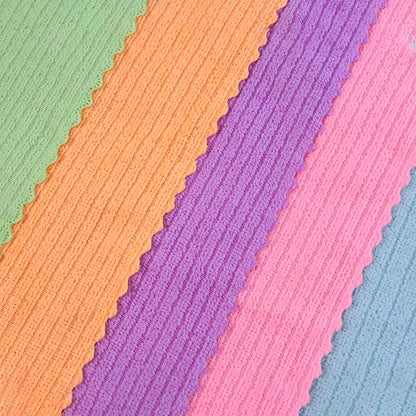 Close-up showing soft double coral fleece microfiber cloth texture
