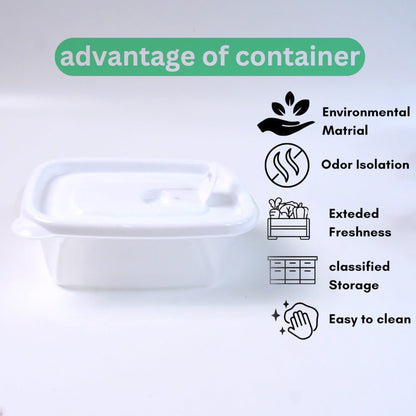 Vibrant multicolor stackable BPA-free plastic food containers
