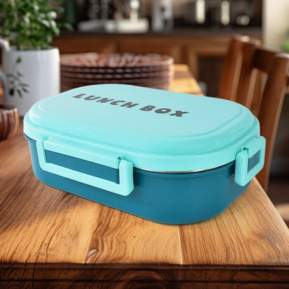 Compact stainless steel tiffin box ideal for school and office use