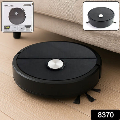 In-use Vacuum Cleaner Sweeping Robot performing cleaning in a modern living room