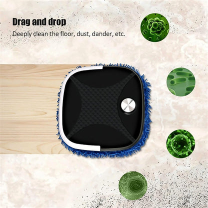 smart floor cleaning robot showing its compact design