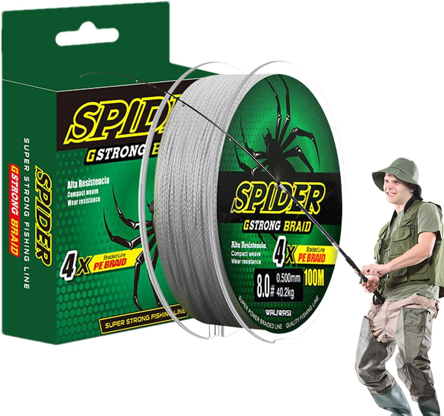 Smooth and tangle-free braided fishing wire spool