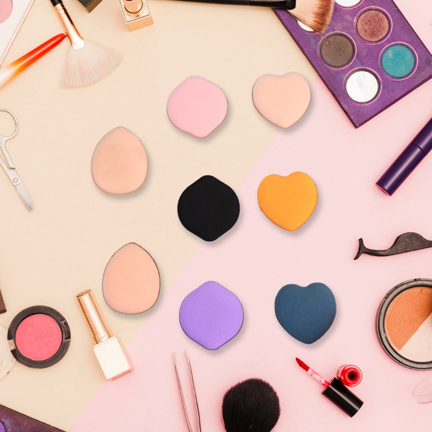 Compact quick puff sponge for flawless makeup finish