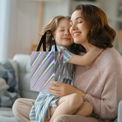 Reusable party gift bag with colorful printed design for birthdays