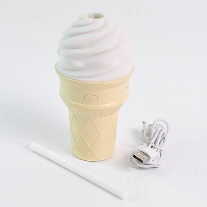 Ice Cream Cone Humidifier creating relaxing atmosphere with LED nightlight
