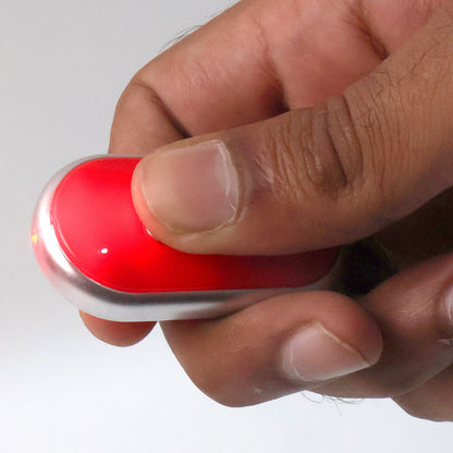 Back view of the key finder device showing its compact design