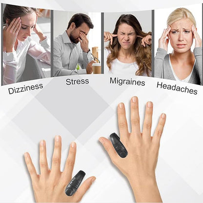 Detailed view of LI4 Acupressure Clip on hand for tension relief