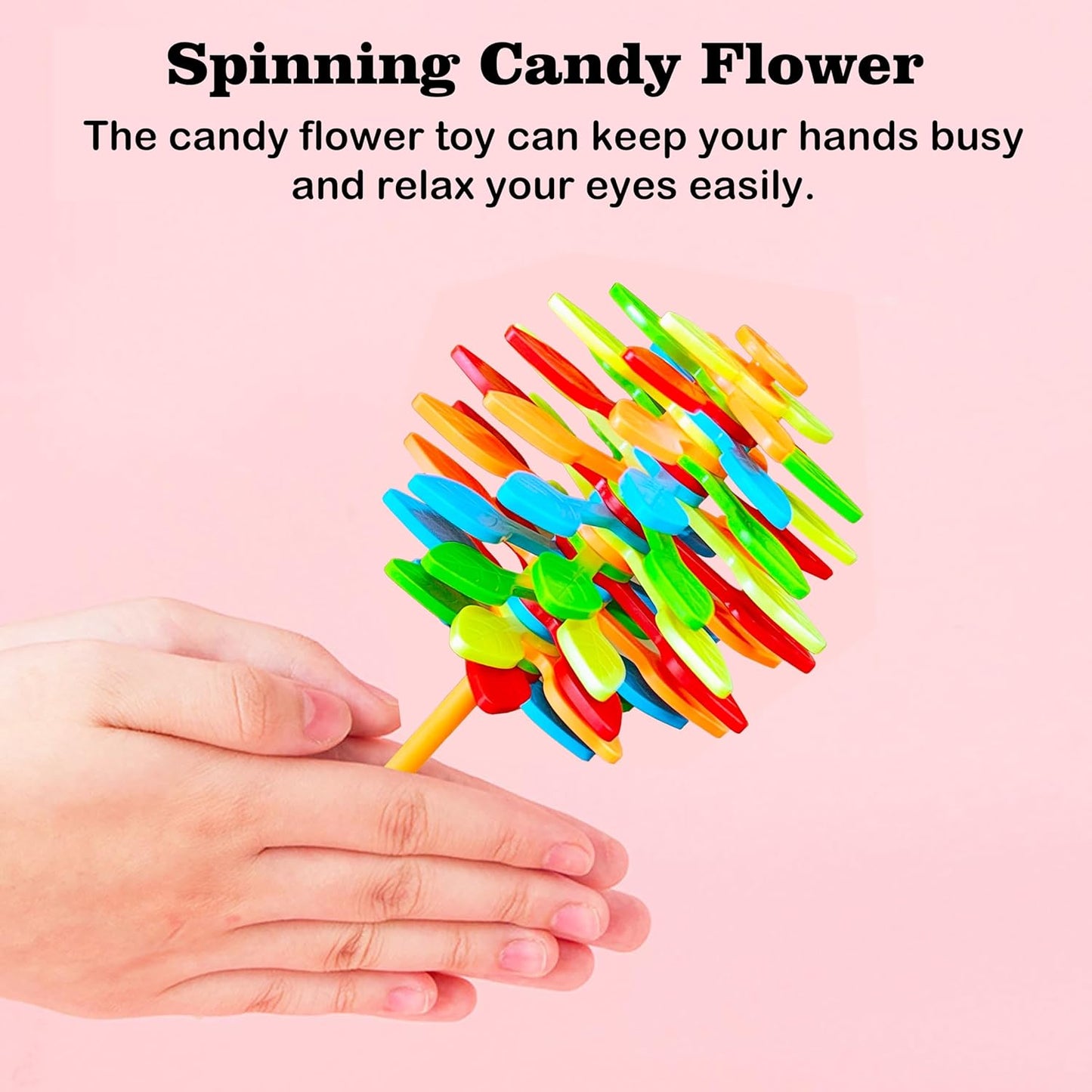 Twirl Treats variant of Spin Flower Candy fidget toy with spiral pattern