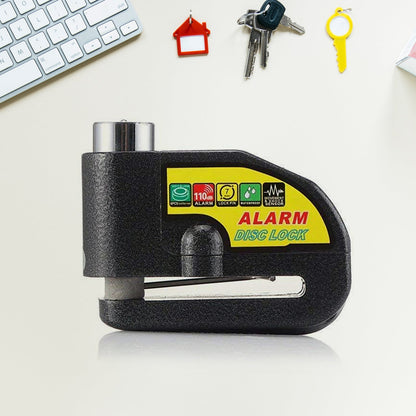 Internal components of motorbike alarm disc lock