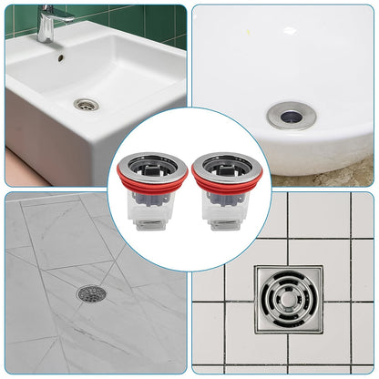 Easy to install odour proof plastic floor drain with magnetic valve