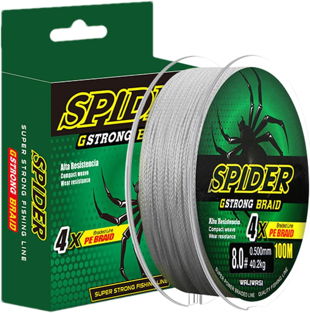 Waterproof braided fishing line coil for anglers