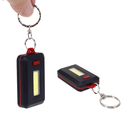 Close-up view of compact LED keychain light