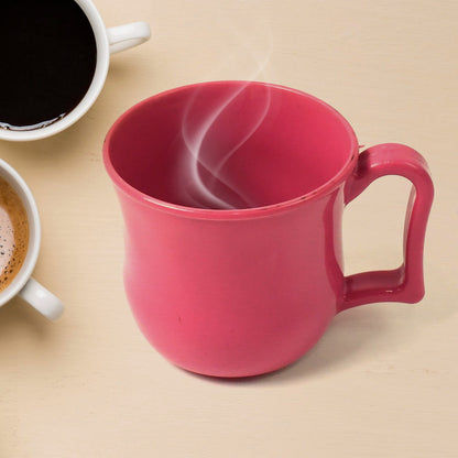 Lightweight and reusable plastic mug, perfect for enjoying coffee or tea at home or on the go.