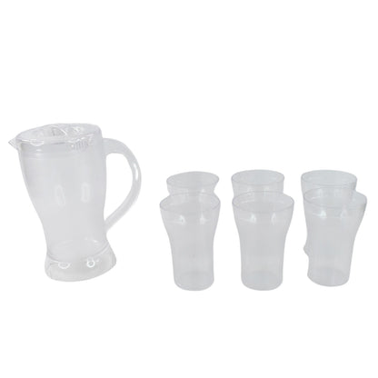 Elegant design lemon jug set with spill-resistant lid and sturdy handle