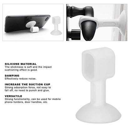 Durable silicone door stopper placed behind door lever to keep door open