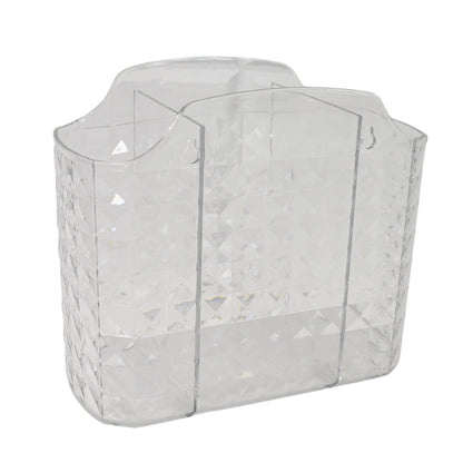 Transparent crystal-textured multipurpose organizer holder for decluttering