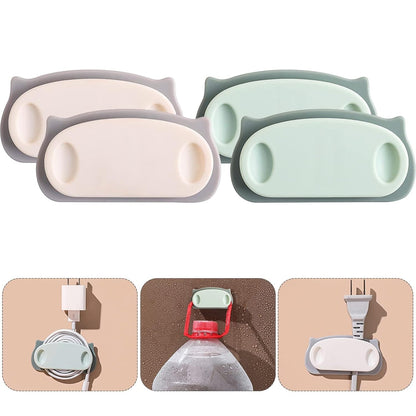 Pig plug wire organizer cable holder clips on desk