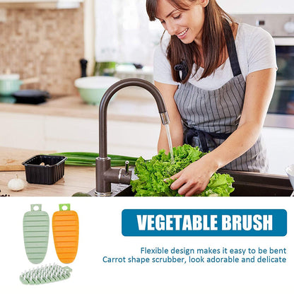 Kitchen brush scrubbing fruits and vegetables in Indian kitchen