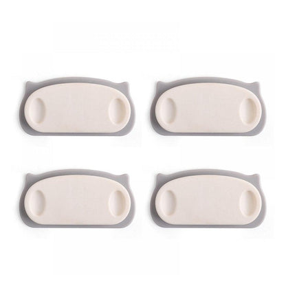 Set of pig plug cable holder clips with self-adhesive pads